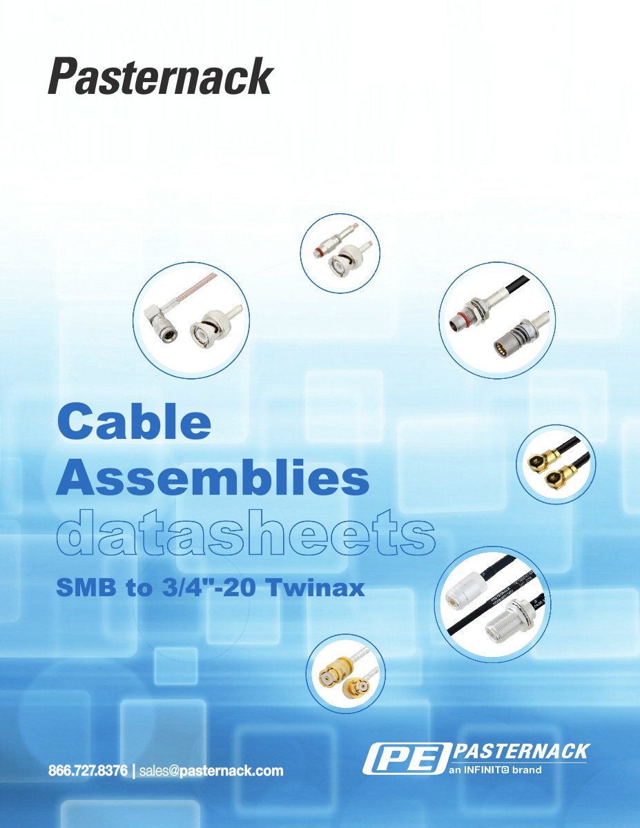 Datasheet Library - SMB to 95 Ohm 3/4